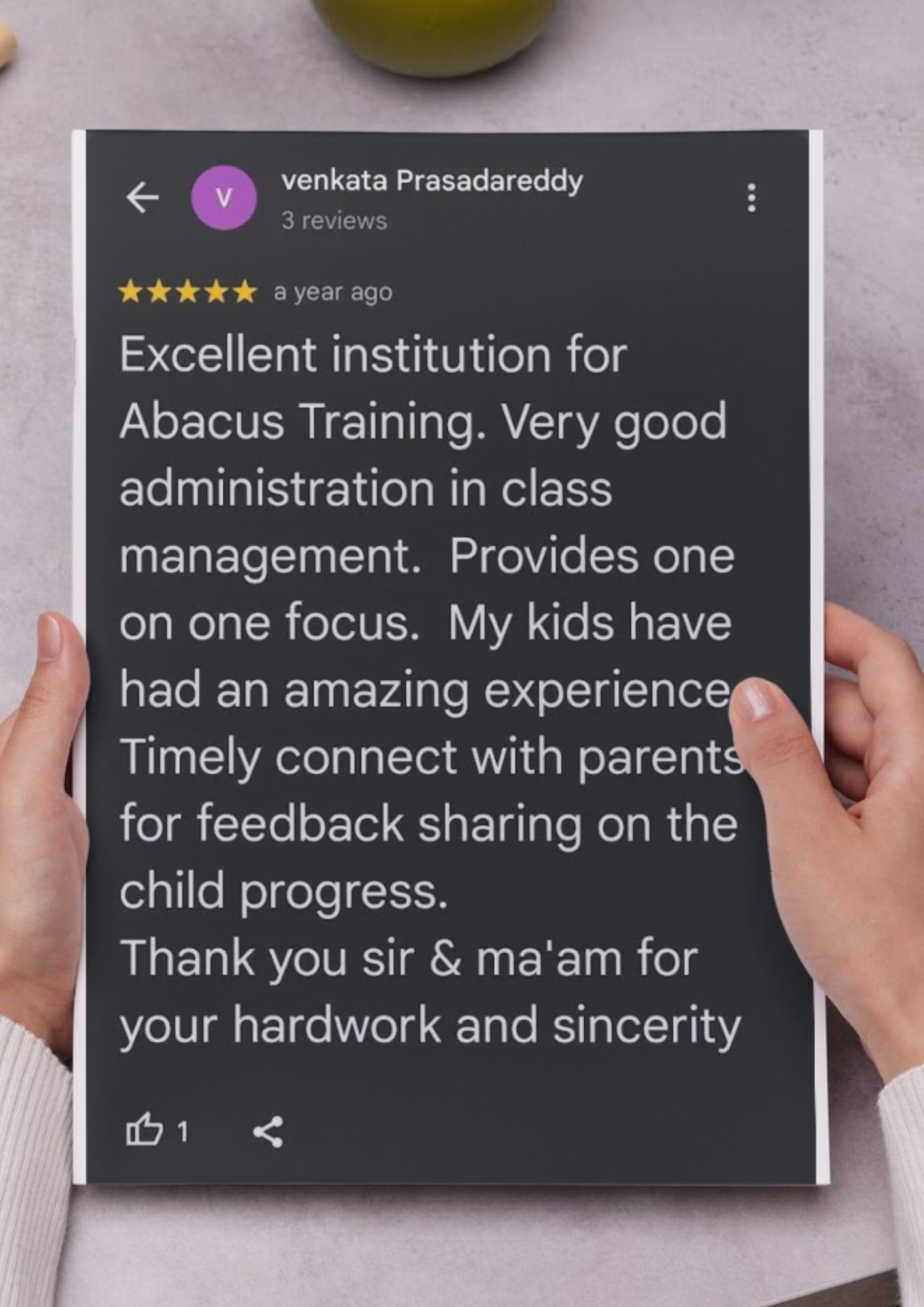 Parent's Feedback